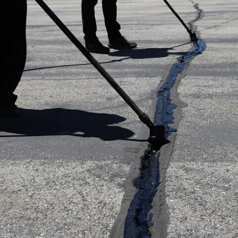Asphalt Crack Filling & Repairs <br>